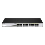 D-Link Web Smart DGS-1210-24 - Switch - gestito - 24 x 10/100/1000 + 4 x SFP condiviso - desktop